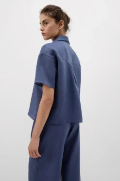 The Pure Linen Short Sleeve Shirt in Linen Fabric