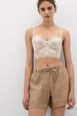 The Pure Linen Shorts in Linen Fabric