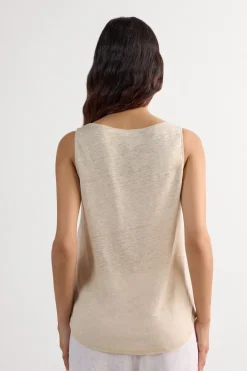 The Pure Linen Tank Top in Linen