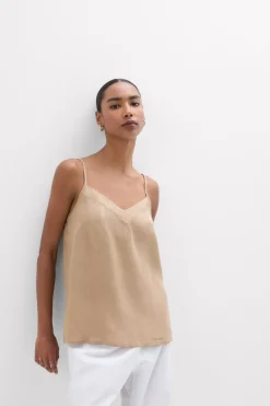 The Pure Linen Top in Linen Fabric