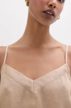 The Pure Linen Top in Linen Fabric