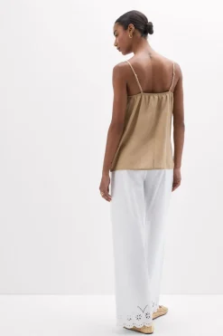 The Pure Linen Top in Linen Fabric