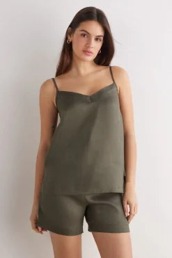 The Pure Linen Top in Linen Fabric