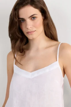 The Pure Linen Top in Linen Fabric