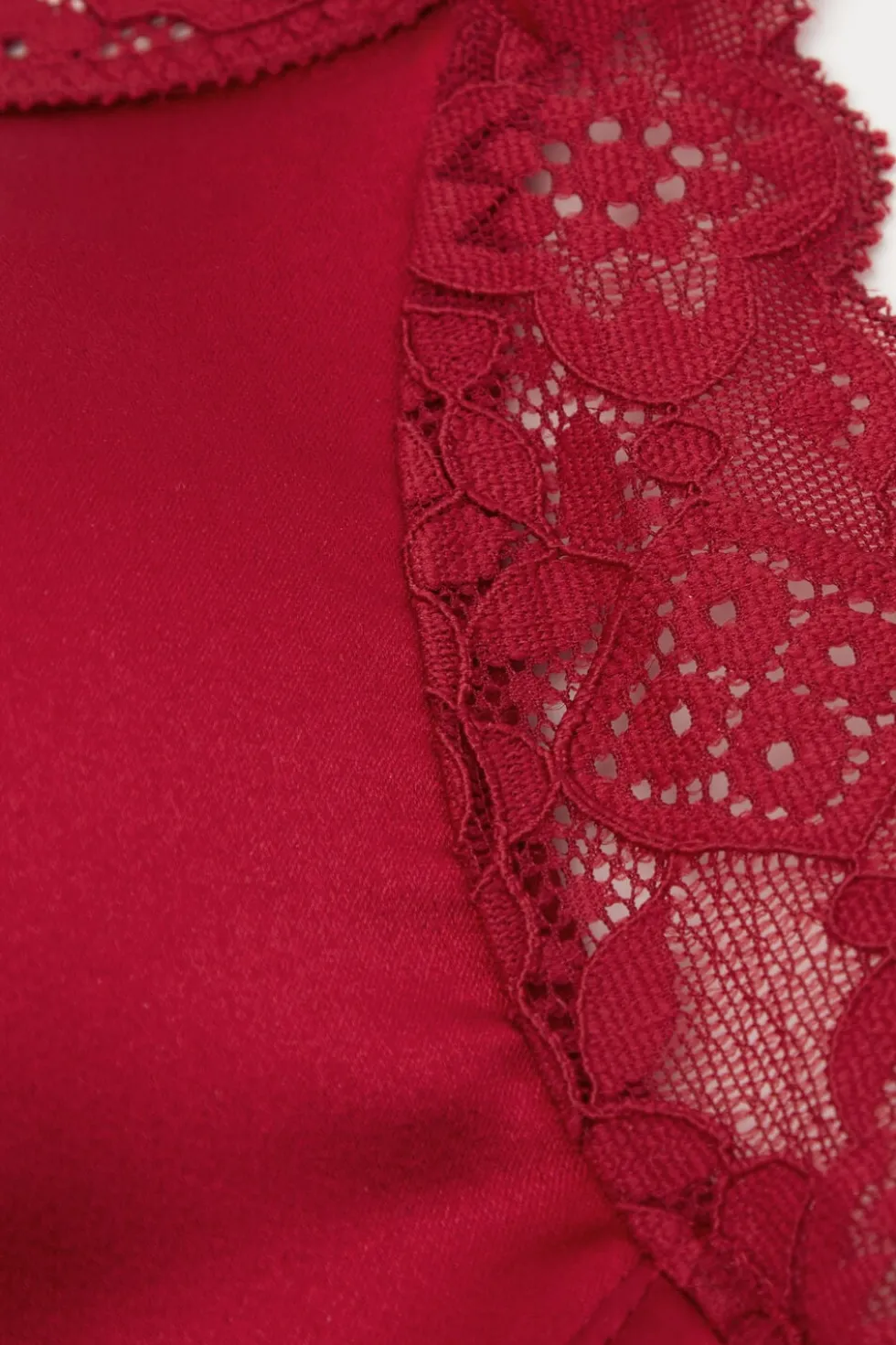 Tiziana Wireless Plunge Triangle Bra in Silk and Lace