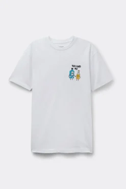 T-Shirt in 100% Cotton with You & Me Embroidery
