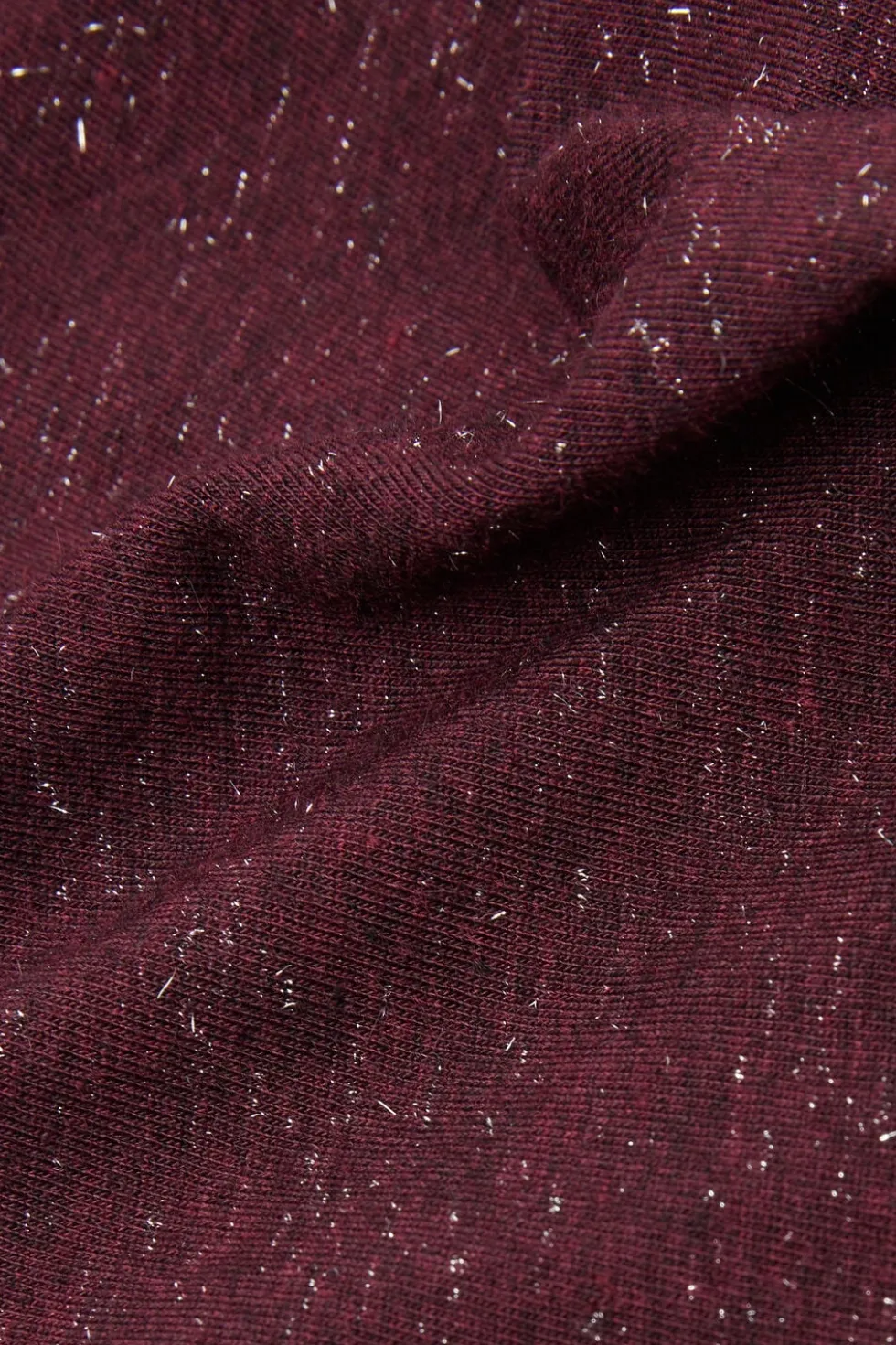 Turtleneck Top in Modal Light with Cashmere Lamé