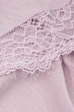 Ultralight Cashmere Lace Long Sleeve Shirt