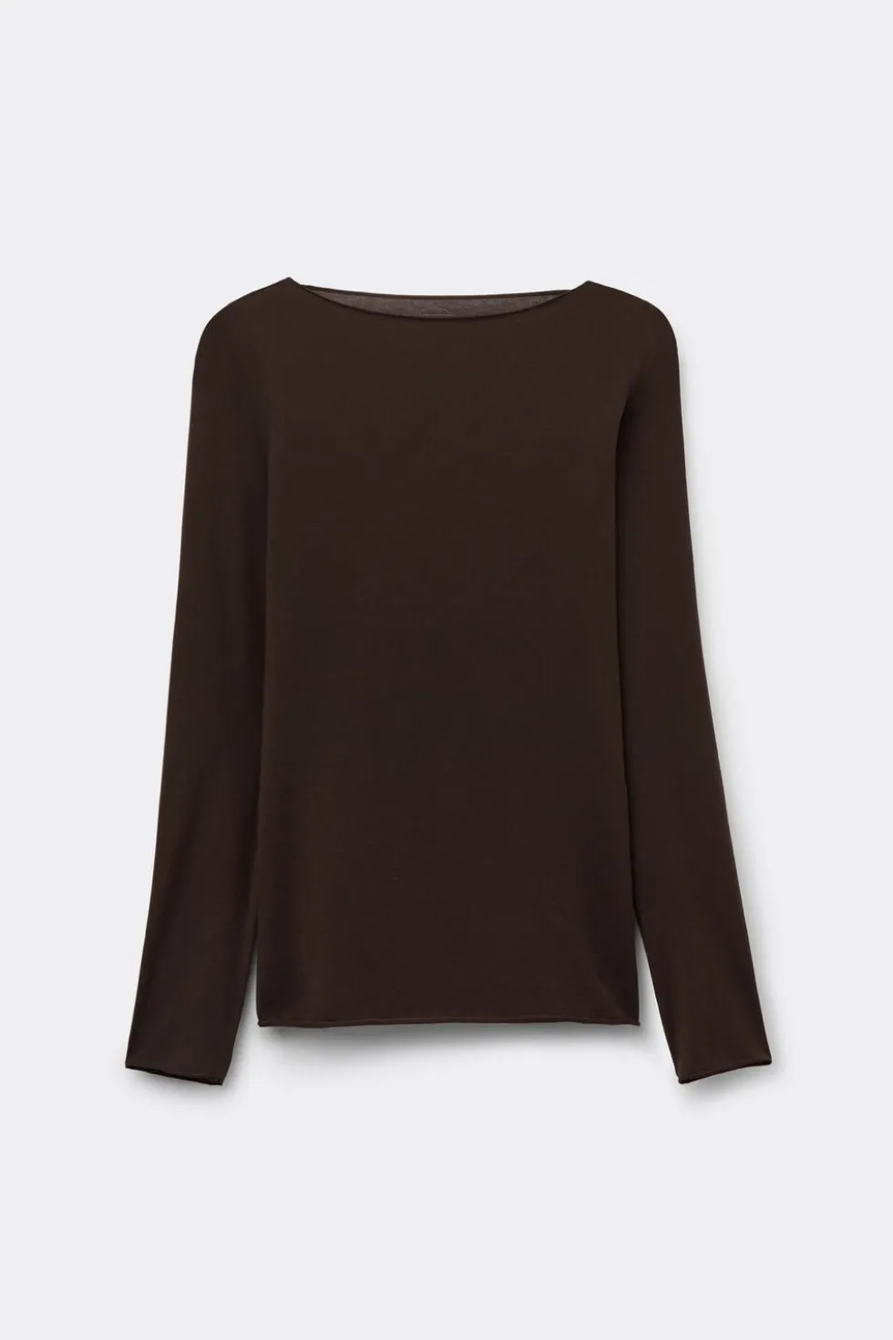 Ultralight Cotton Bateau Neck Top