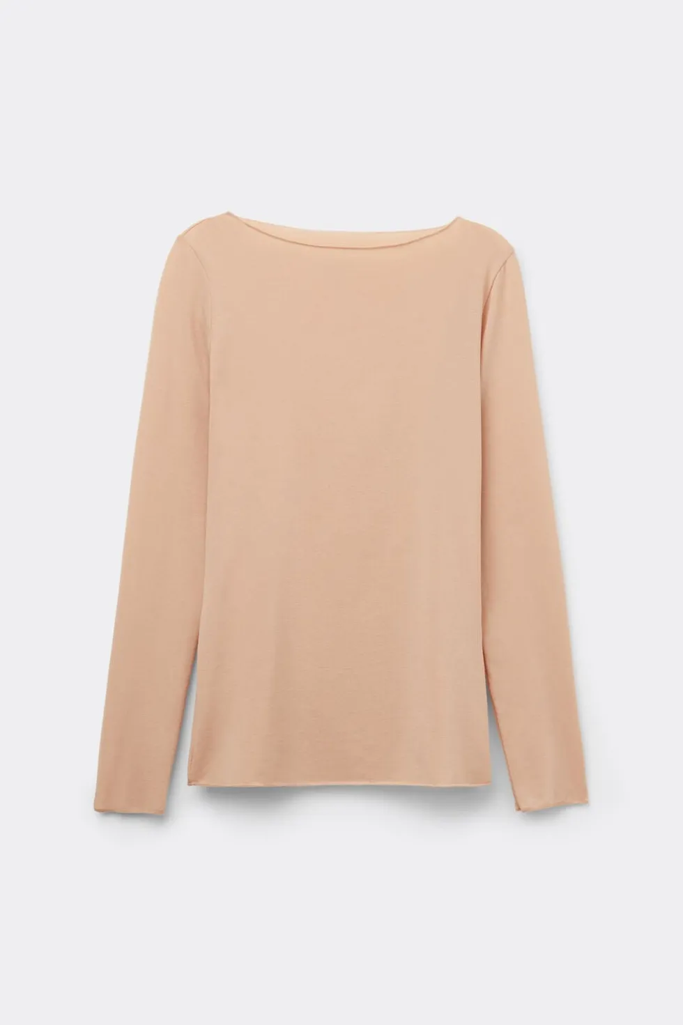 Ultralight Cotton Bateau Neck Top