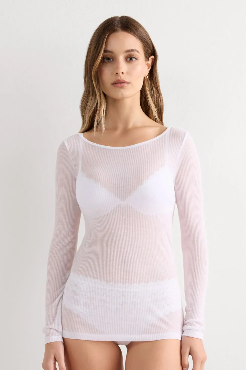 Ultranatural with Cashmere Long Sleeve Top