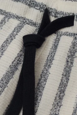 Vertical Striped Fleece Shorts