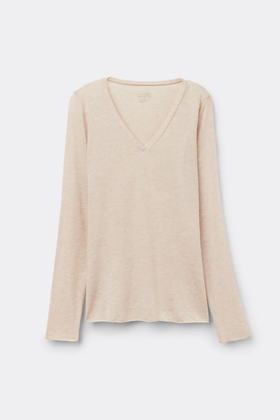 V-neck top in Modal Ultralight with Cashmere