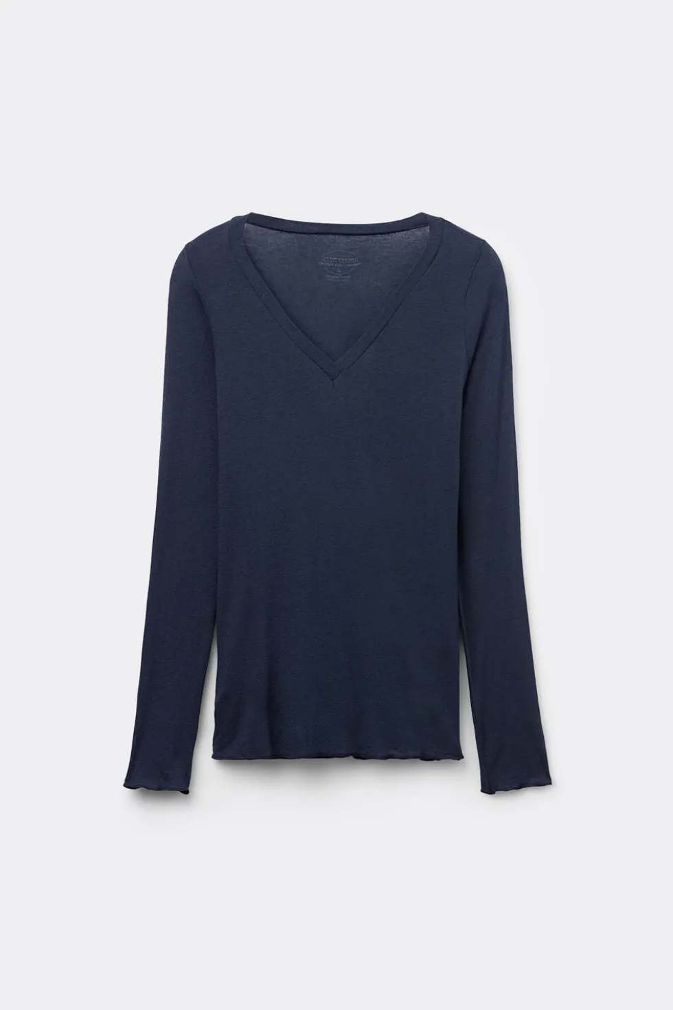 V-neck top in Modal Ultralight with Cashmere