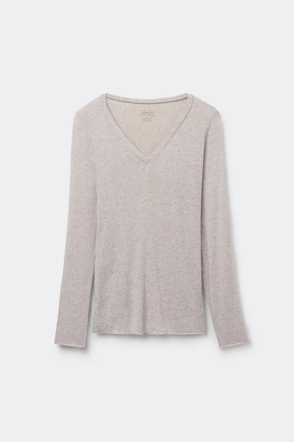 V-neck top in Modal Ultralight with Cashmere